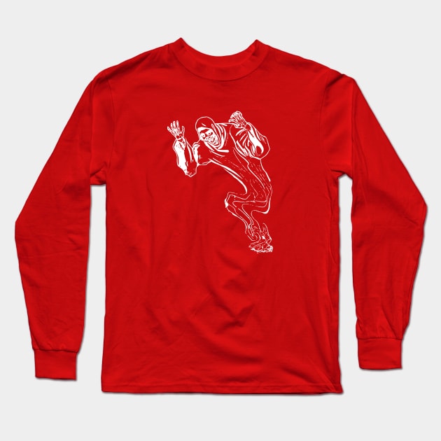 Creepy Ghost Long Sleeve T-Shirt by SinisterThreads